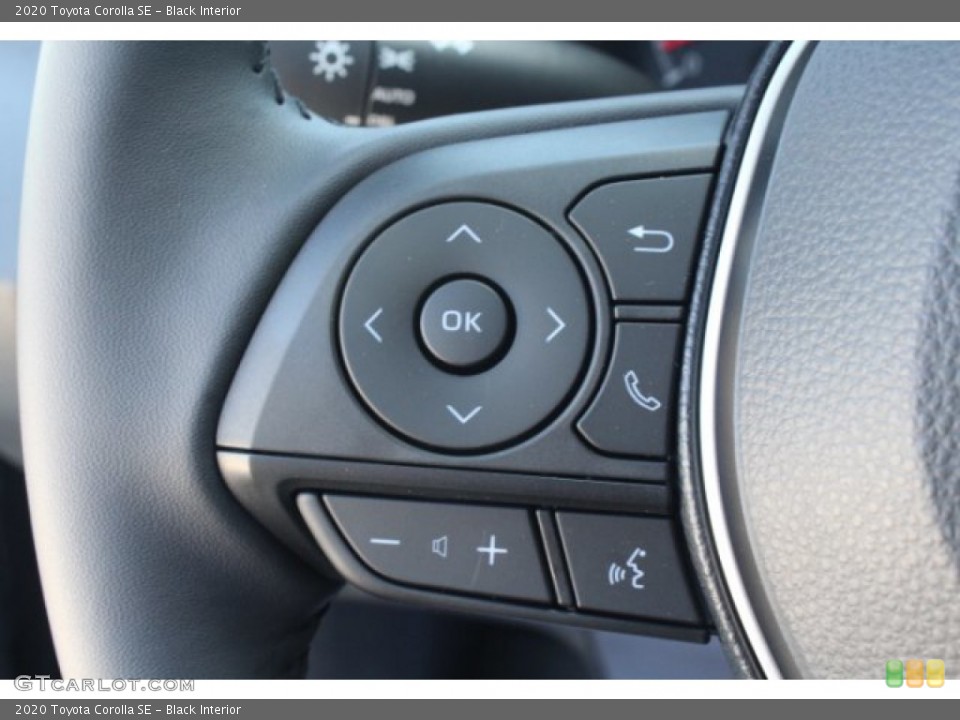 Black Interior Steering Wheel for the 2020 Toyota Corolla SE #132674271