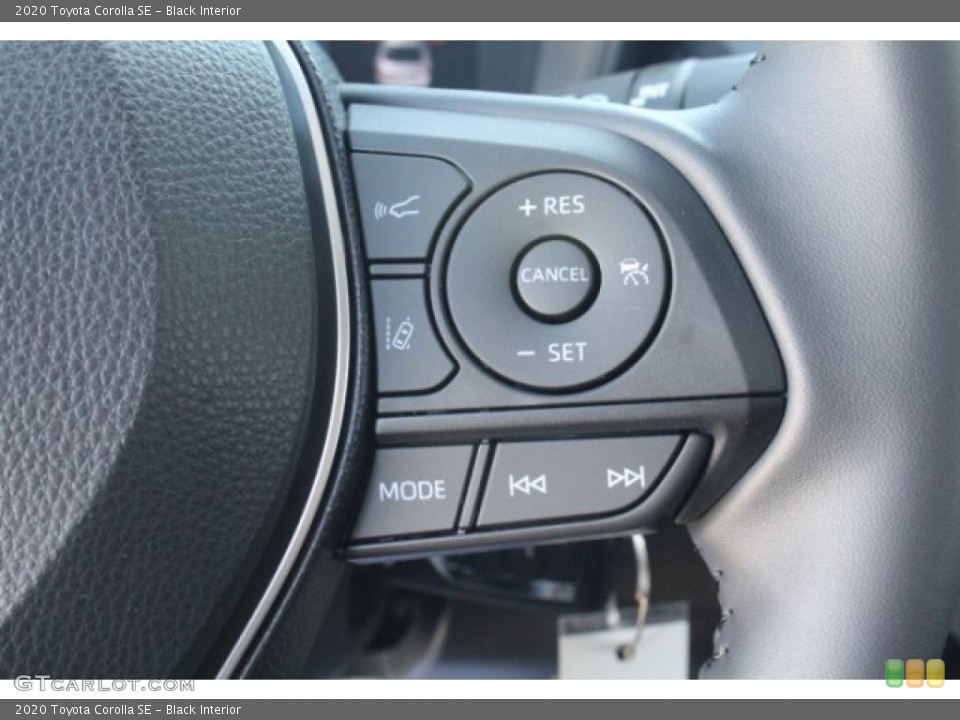 Black Interior Steering Wheel for the 2020 Toyota Corolla SE #132674286