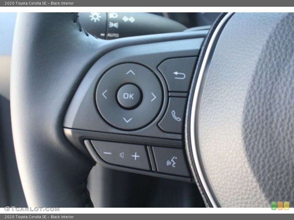 Black Interior Steering Wheel for the 2020 Toyota Corolla SE #132674565