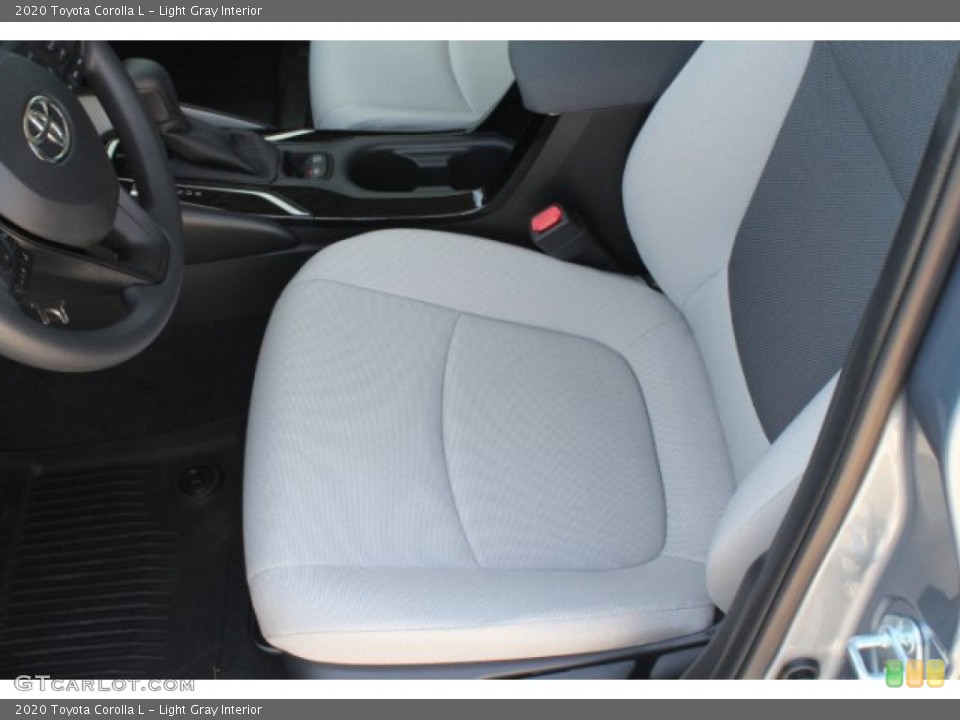 Light Gray Interior Front Seat for the 2020 Toyota Corolla L #132674787