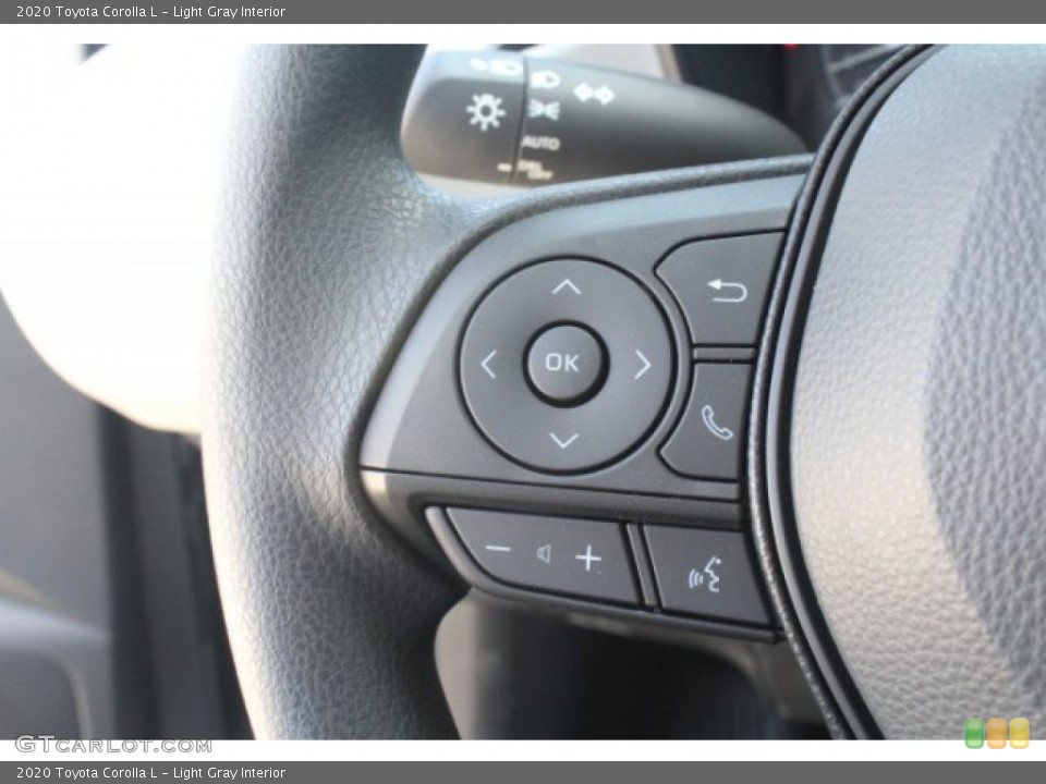 Light Gray Interior Steering Wheel for the 2020 Toyota Corolla L #132674820