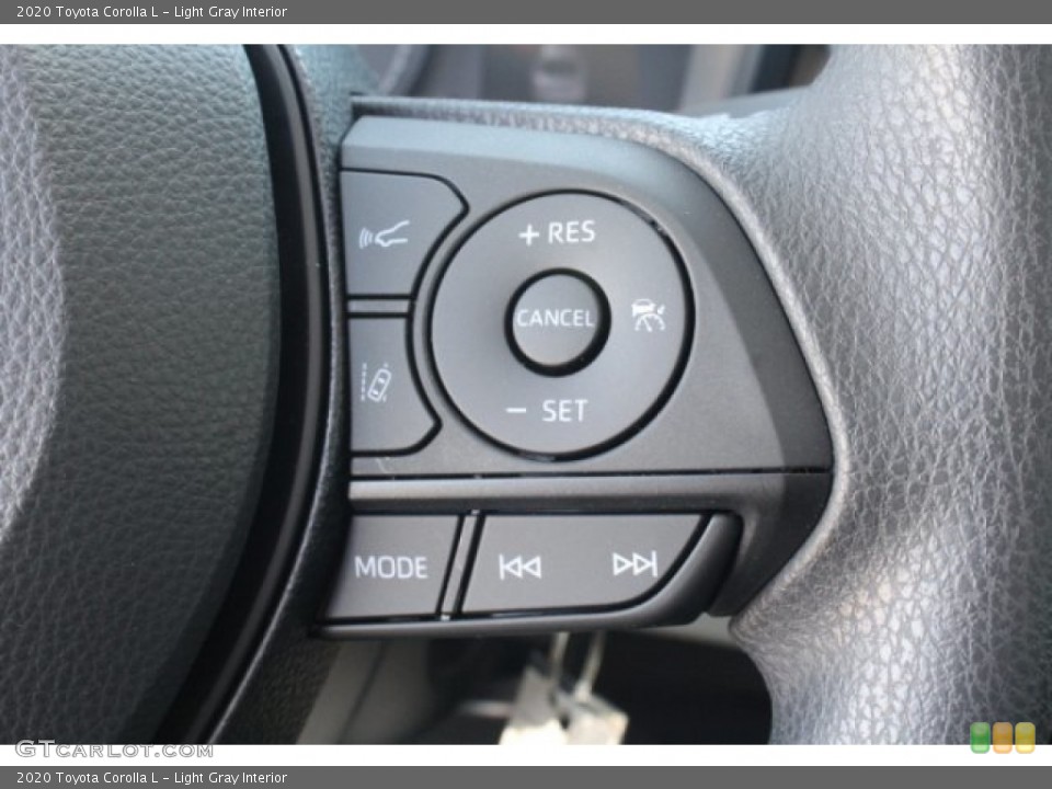 Light Gray Interior Steering Wheel for the 2020 Toyota Corolla L #132674829
