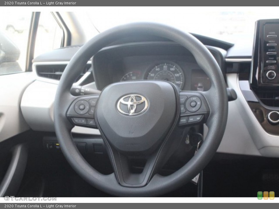 Light Gray Interior Steering Wheel for the 2020 Toyota Corolla L #132674862