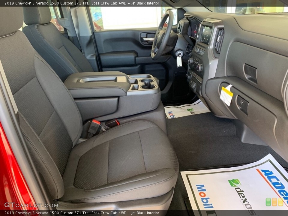 Jet Black Interior Front Seat for the 2019 Chevrolet Silverado 1500 Custom Z71 Trail Boss Crew Cab 4WD #132679383