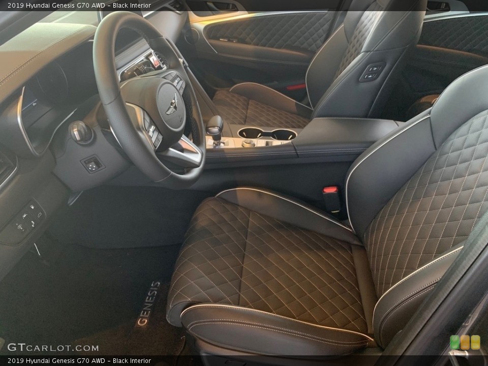 Black Interior Photo for the 2019 Hyundai Genesis G70 AWD #132680325
