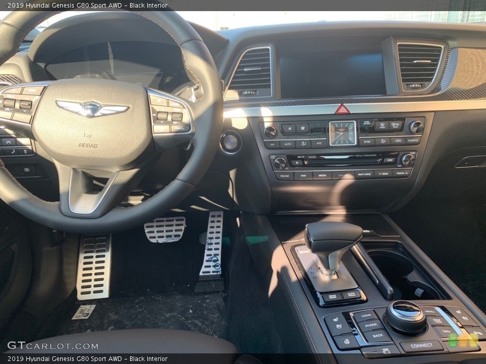 Black Interior Controls for the 2019 Hyundai Genesis G80 Sport AWD #132680652