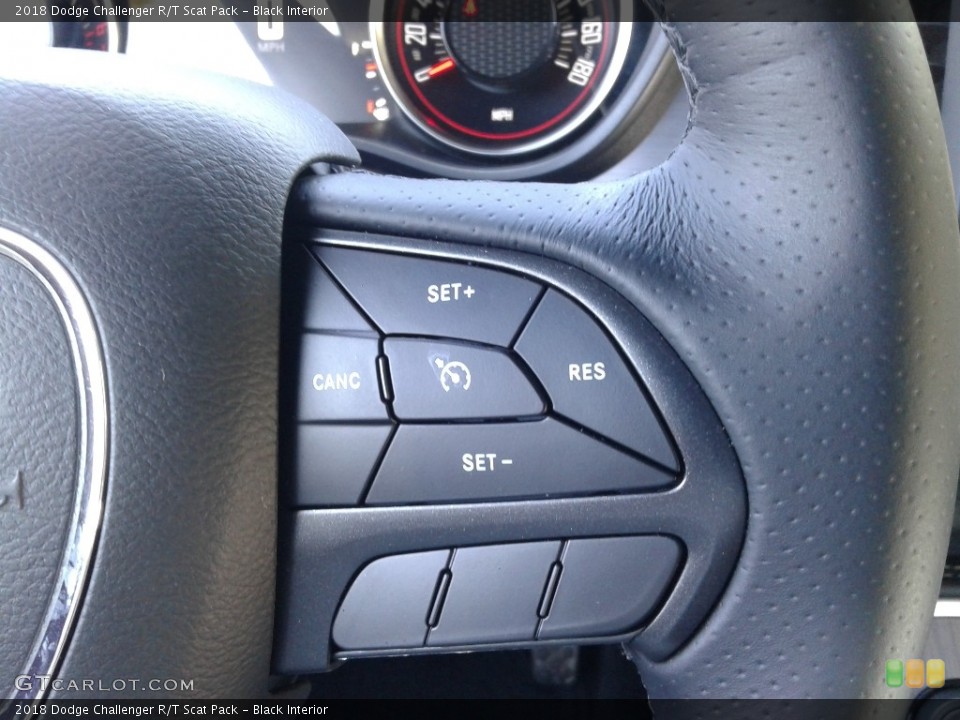 Black Interior Steering Wheel for the 2018 Dodge Challenger R/T Scat Pack #132691728