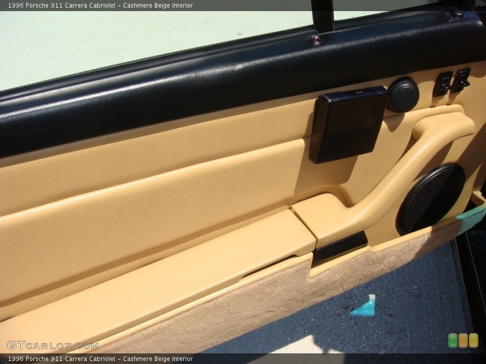 Cashmere Beige Interior Door Panel for the 1996 Porsche 911 Carrera Cabriolet #132694020
