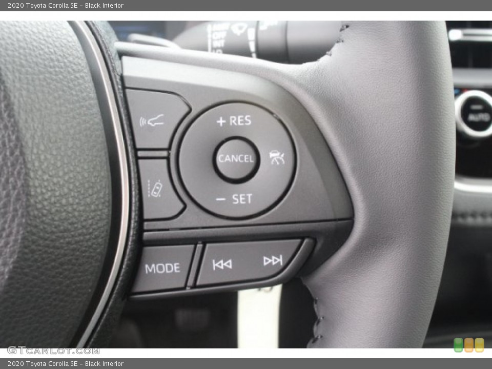 Black Interior Steering Wheel for the 2020 Toyota Corolla SE #132701409