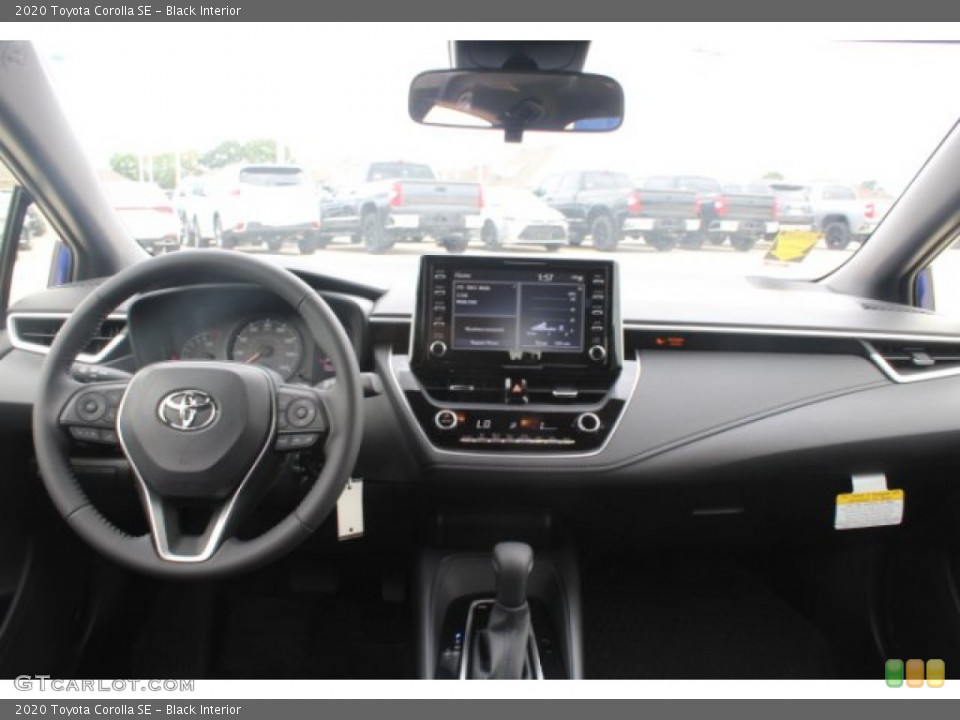 Black Interior Dashboard for the 2020 Toyota Corolla SE #132701427