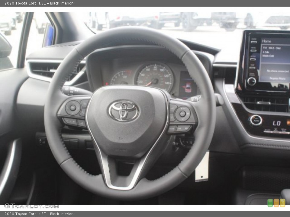 Black Interior Steering Wheel for the 2020 Toyota Corolla SE #132701433