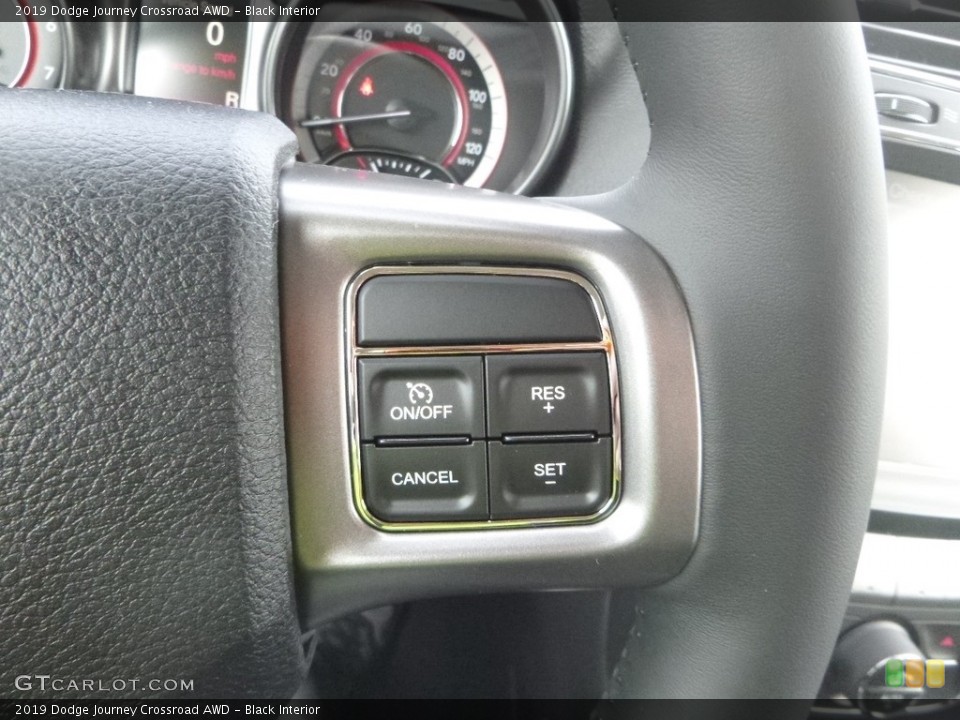 Black Interior Steering Wheel for the 2019 Dodge Journey Crossroad AWD #132703239