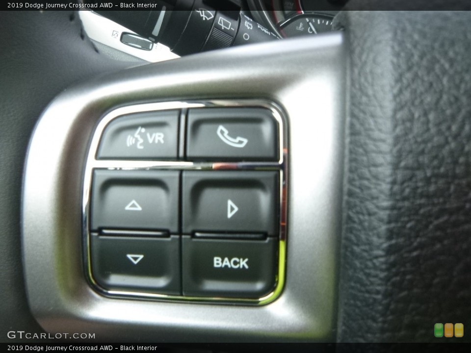 Black Interior Steering Wheel for the 2019 Dodge Journey Crossroad AWD #132703245