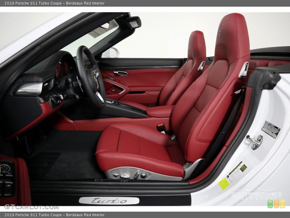 Bordeaux Red Interior Photo for the 2019 Porsche 911 Turbo Coupe #132710014