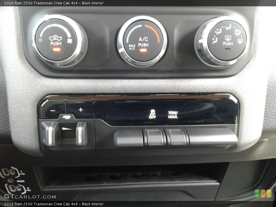 Black Interior Controls for the 2019 Ram 2500 Tradesman Crew Cab 4x4 #132712294