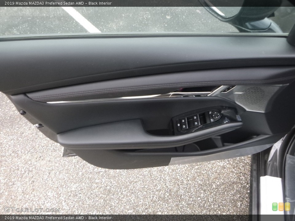 Black Interior Door Panel for the 2019 Mazda MAZDA3 Preferred Sedan AWD #132713821