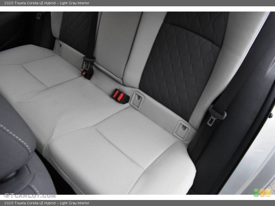 Light Gray Interior Rear Seat for the 2020 Toyota Corolla LE Hybrid #132730300