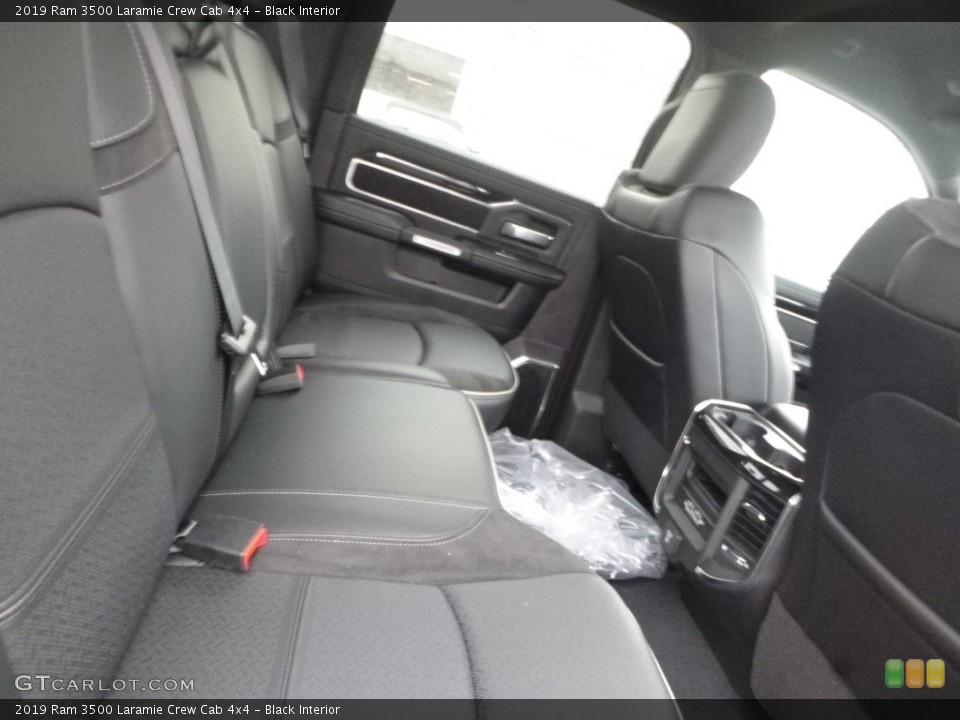 Black Interior Rear Seat for the 2019 Ram 3500 Laramie Crew Cab 4x4 #132740608