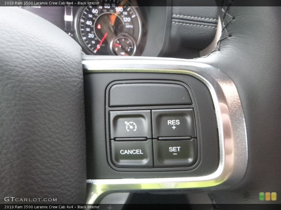 Black Interior Steering Wheel for the 2019 Ram 3500 Laramie Crew Cab 4x4 #132740695