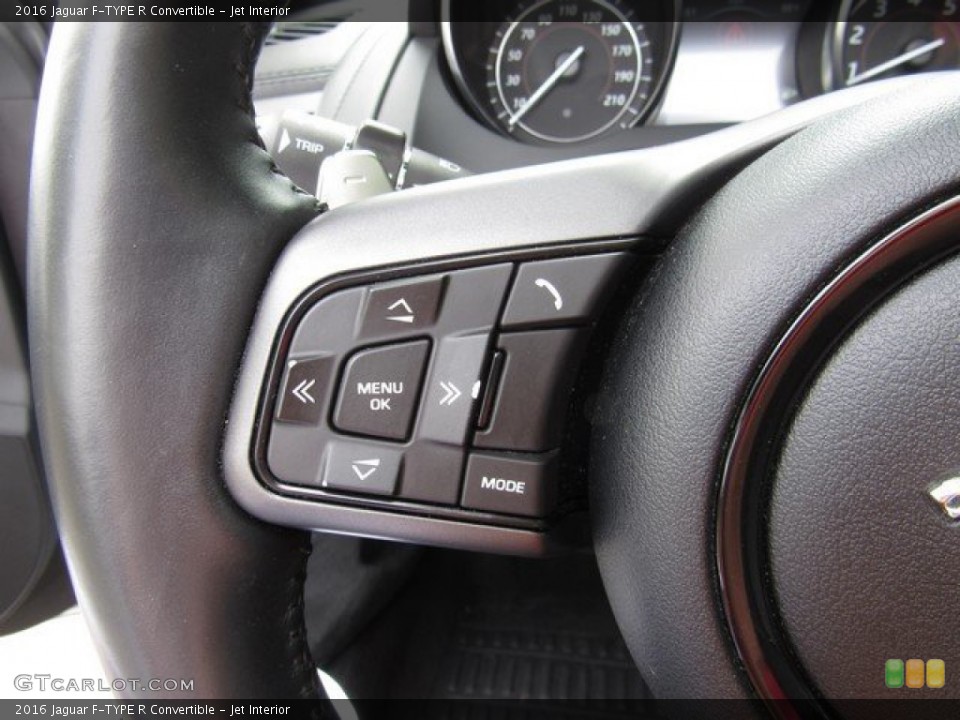 Jet Interior Steering Wheel for the 2016 Jaguar F-TYPE R Convertible #132754502