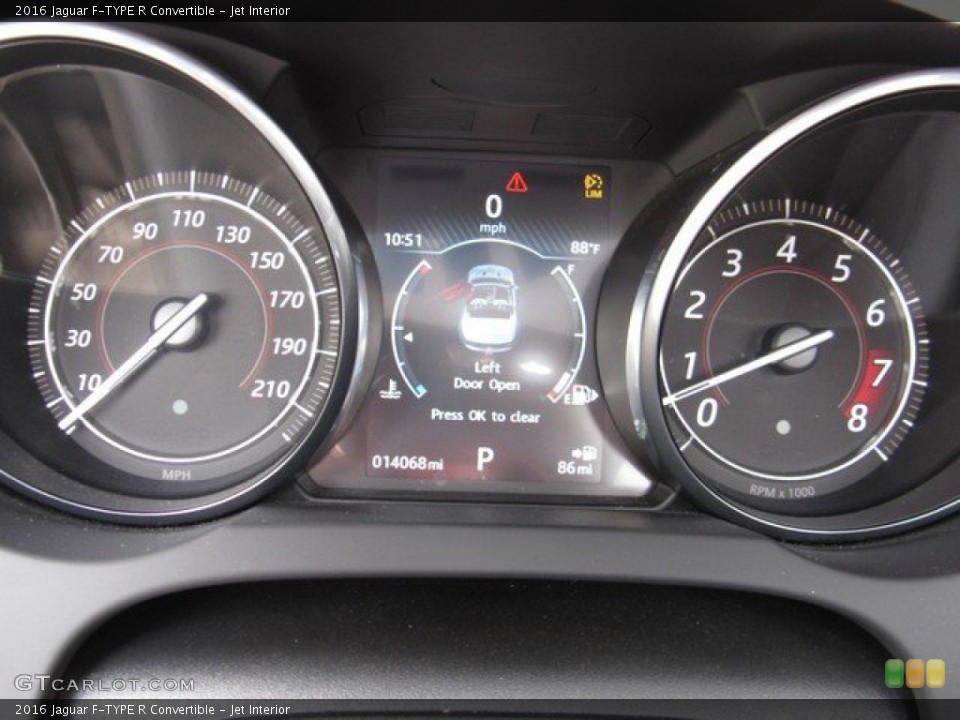 Jet Interior Gauges for the 2016 Jaguar F-TYPE R Convertible #132754538
