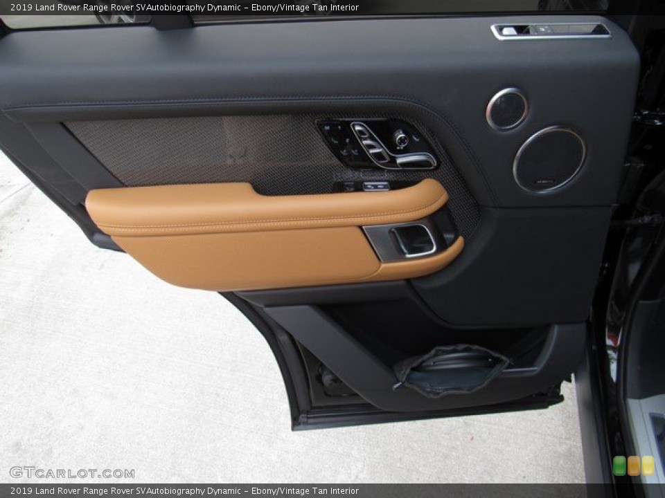 Ebony/Vintage Tan Interior Door Panel for the 2019 Land Rover Range Rover SVAutobiography Dynamic #132755321