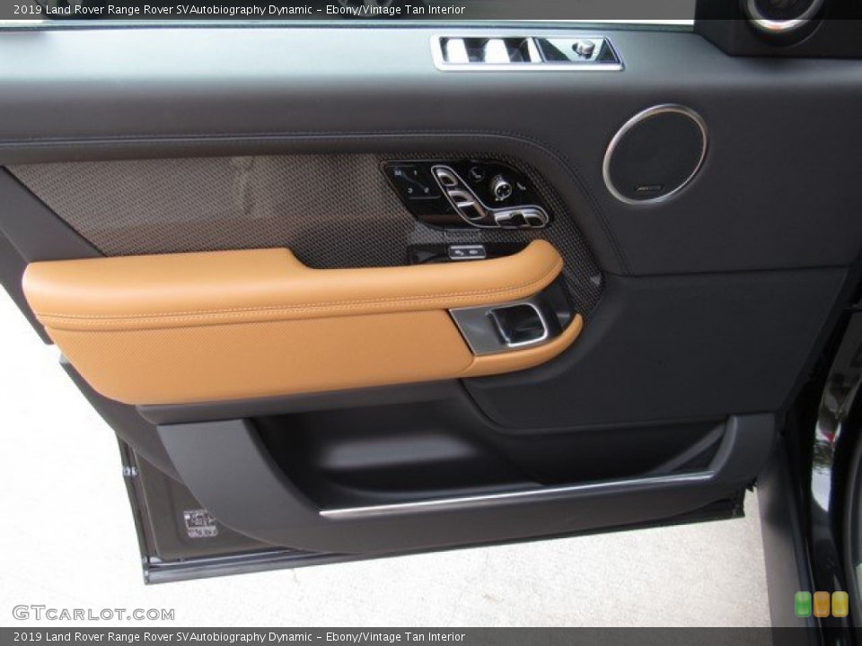 Ebony/Vintage Tan Interior Door Panel for the 2019 Land Rover Range Rover SVAutobiography Dynamic #132755338