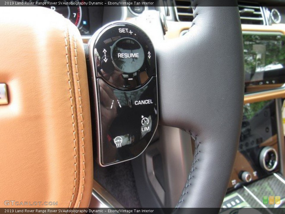 Ebony/Vintage Tan Interior Steering Wheel for the 2019 Land Rover Range Rover SVAutobiography Dynamic #132755436