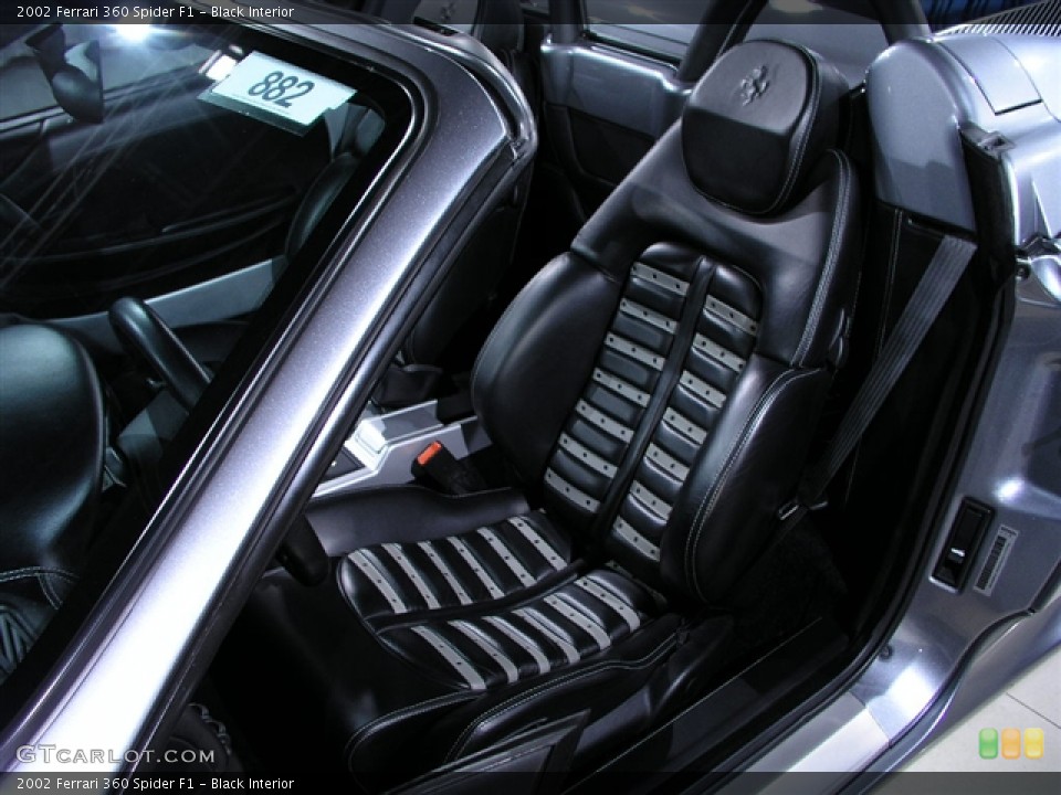 Black Interior Photo for the 2002 Ferrari 360 Spider F1 #132781