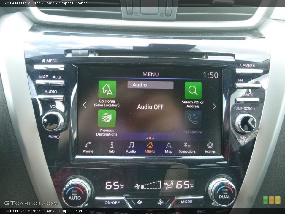 Graphite Interior Controls for the 2019 Nissan Murano SL AWD #132785500
