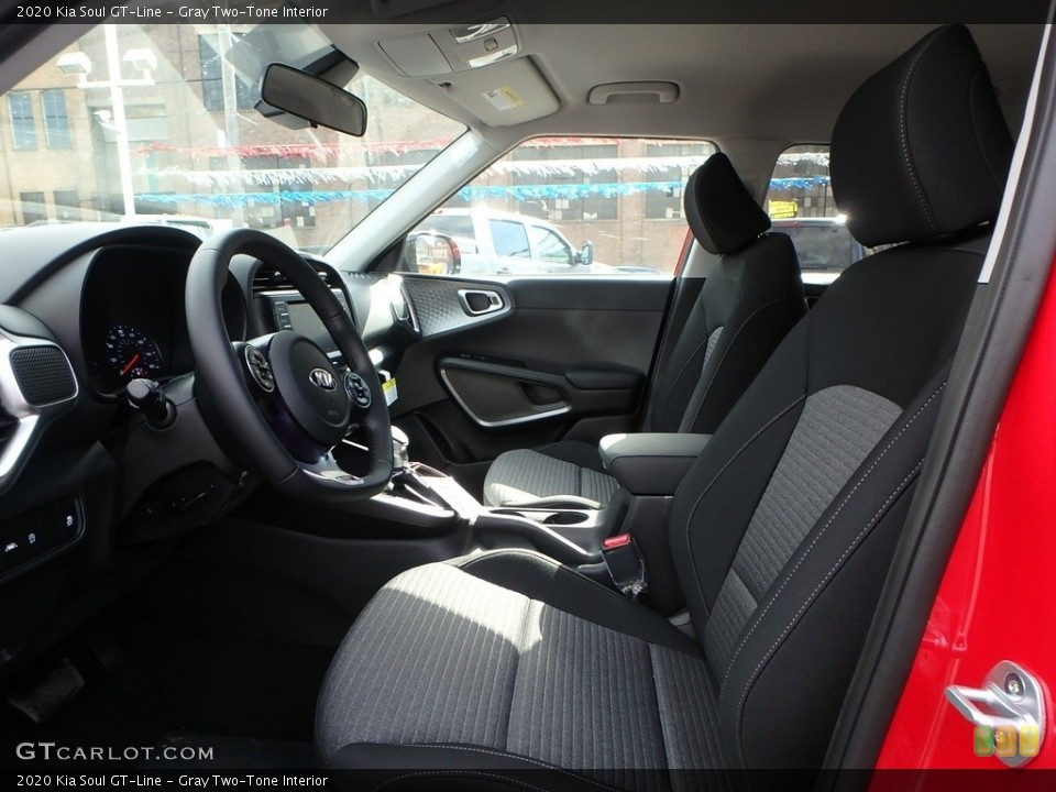 Gray Two-Tone Interior Front Seat for the 2020 Kia Soul GT-Line #132792338