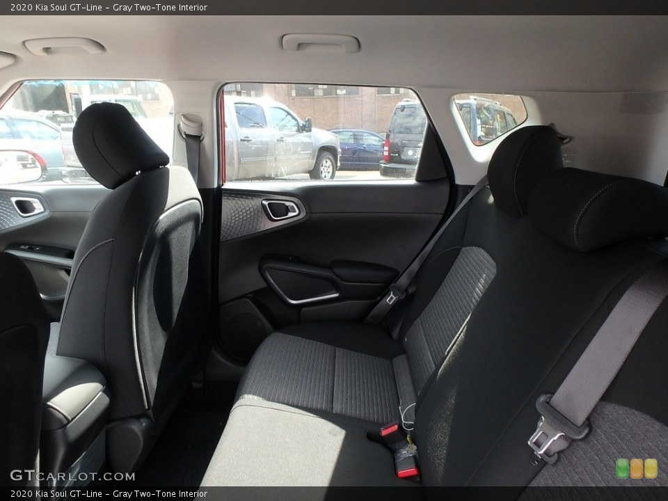 Gray Two-Tone Interior Rear Seat for the 2020 Kia Soul GT-Line #132792350