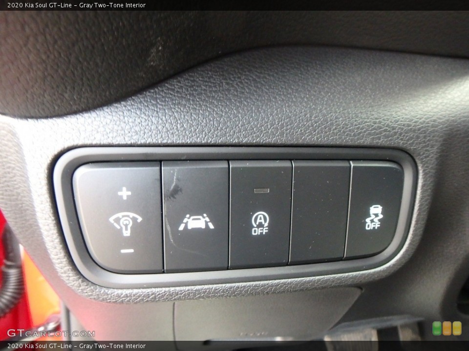 Gray Two-Tone Interior Controls for the 2020 Kia Soul GT-Line #132792395