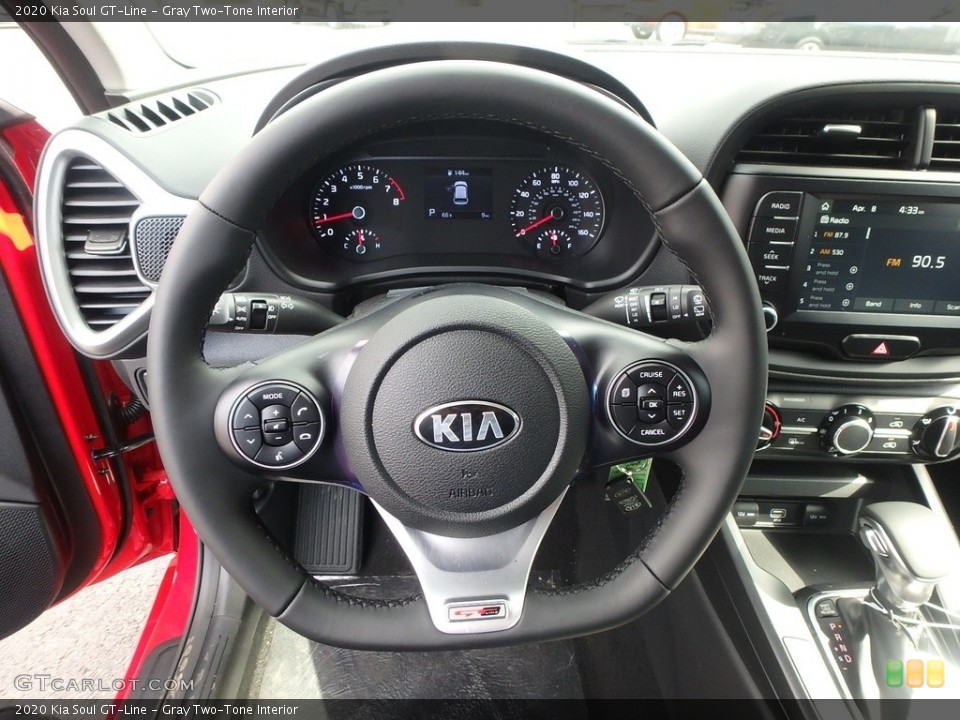 Gray Two-Tone Interior Steering Wheel for the 2020 Kia Soul GT-Line #132792407