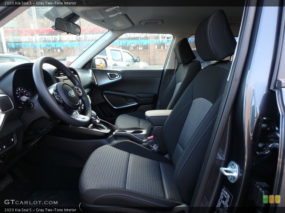 Gray Two-Tone Interior Front Seat for the 2020 Kia Soul S #132792548