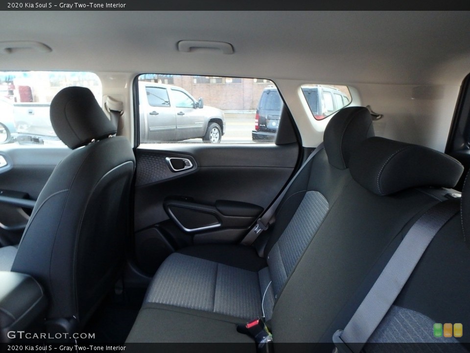 Gray Two-Tone Interior Rear Seat for the 2020 Kia Soul S #132792557
