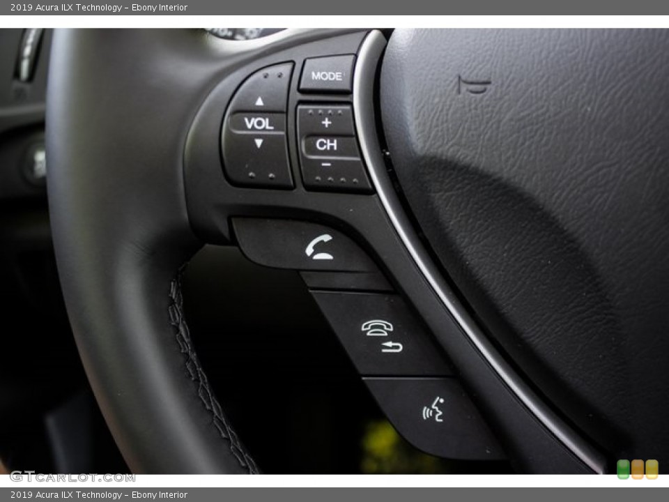 Ebony Interior Steering Wheel for the 2019 Acura ILX Technology #132795170