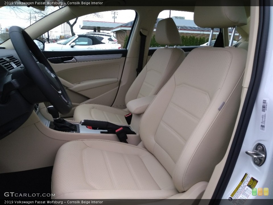 Cornsilk Beige Interior Front Seat for the 2019 Volkswagen Passat Wolfsburg #132796583