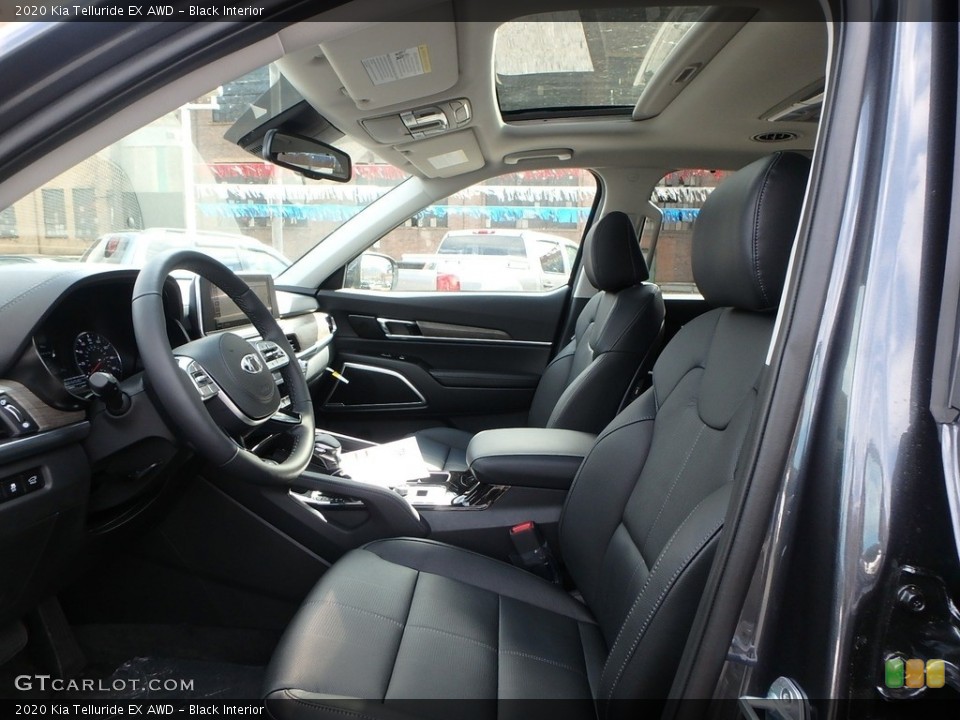 Black Interior Front Seat for the 2020 Kia Telluride EX AWD #132797711