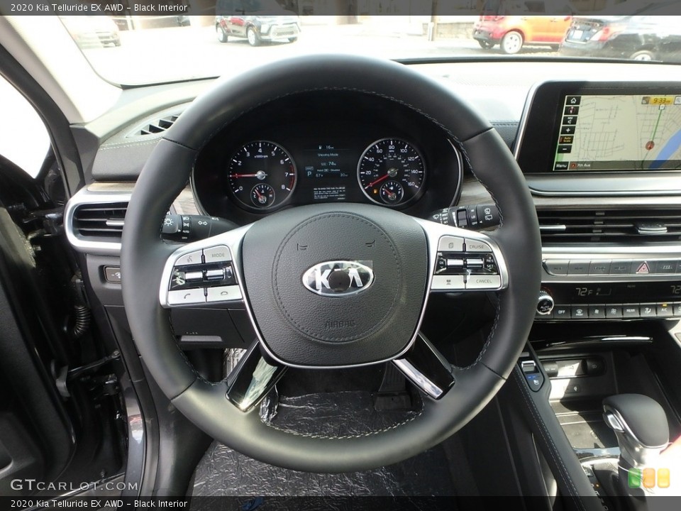 Black Interior Steering Wheel for the 2020 Kia Telluride EX AWD #132797822