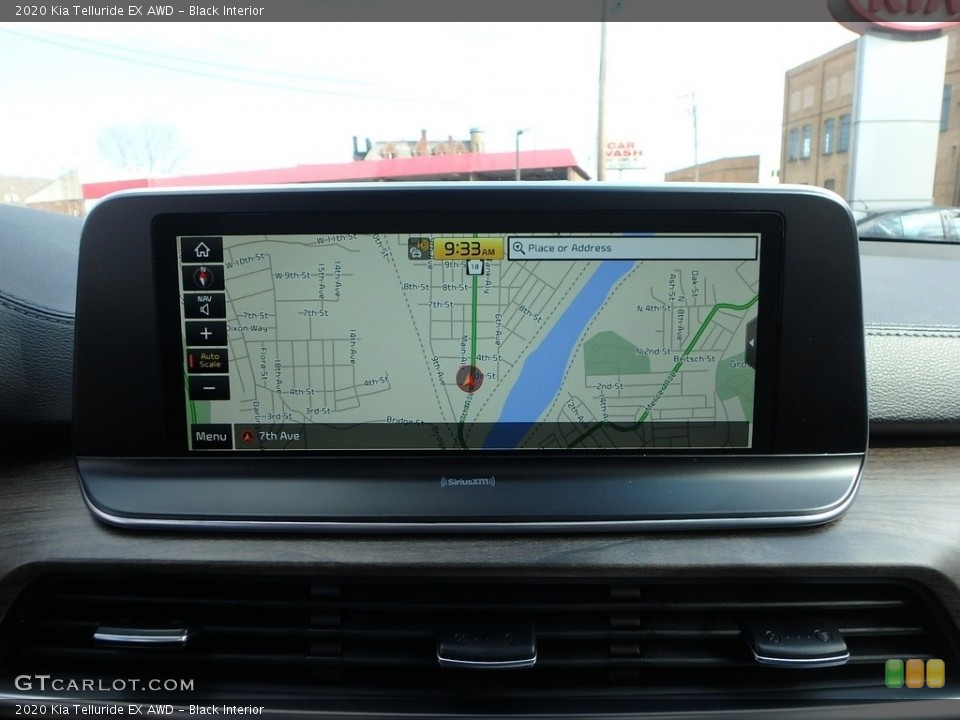 Black Interior Navigation for the 2020 Kia Telluride EX AWD #132797861