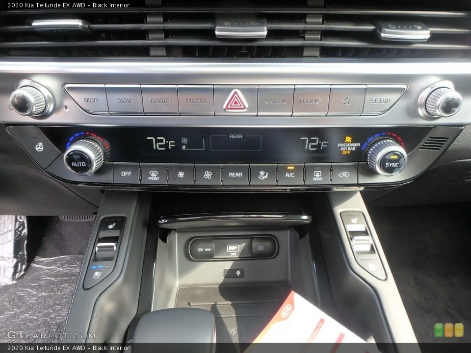 Black Interior Controls for the 2020 Kia Telluride EX AWD #132797882