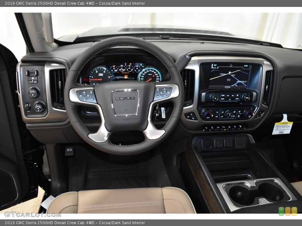 Cocoa/Dark Sand Interior Dashboard for the 2019 GMC Sierra 2500HD Denali Crew Cab 4WD #132798731