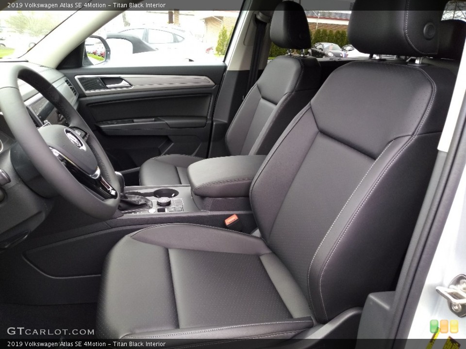 Titan Black Interior Front Seat for the 2019 Volkswagen Atlas SE 4Motion #132802910
