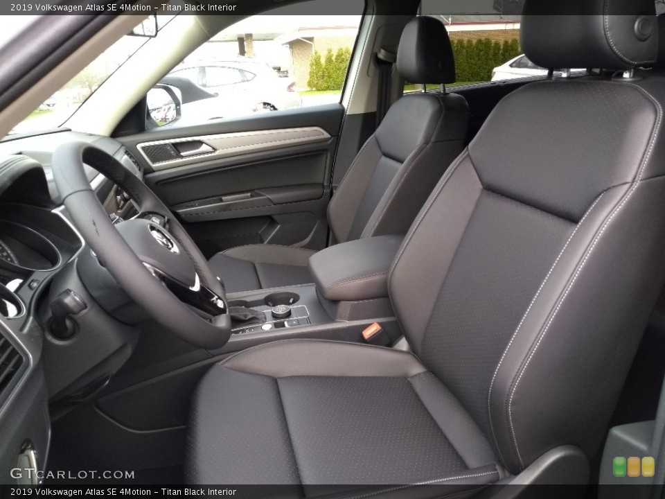 Titan Black Interior Front Seat for the 2019 Volkswagen Atlas SE 4Motion #132803021