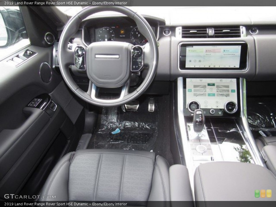 Ebony/Ebony Interior Dashboard for the 2019 Land Rover Range Rover Sport HSE Dynamic #132804035