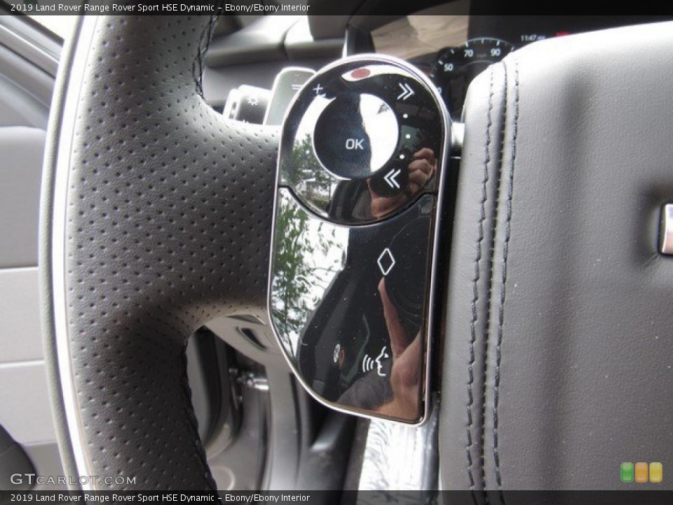 Ebony/Ebony Interior Steering Wheel for the 2019 Land Rover Range Rover Sport HSE Dynamic #132804272