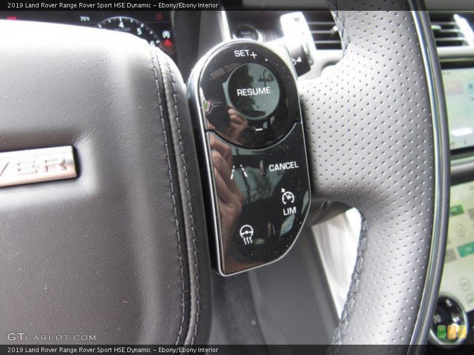 Ebony/Ebony Interior Steering Wheel for the 2019 Land Rover Range Rover Sport HSE Dynamic #132804281
