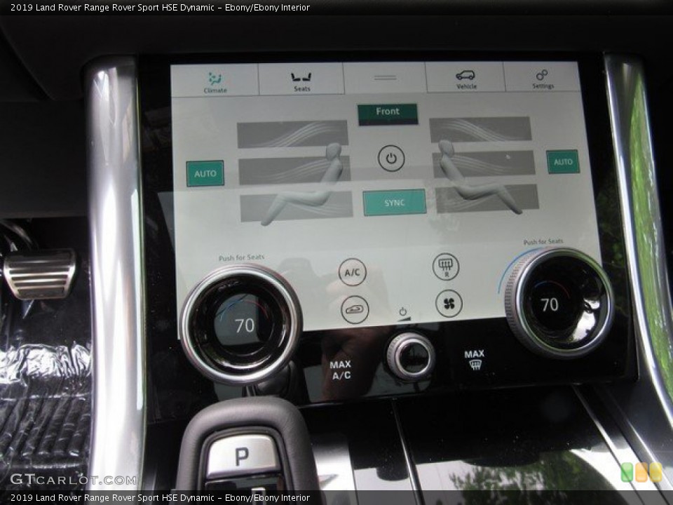 Ebony/Ebony Interior Controls for the 2019 Land Rover Range Rover Sport HSE Dynamic #132804395