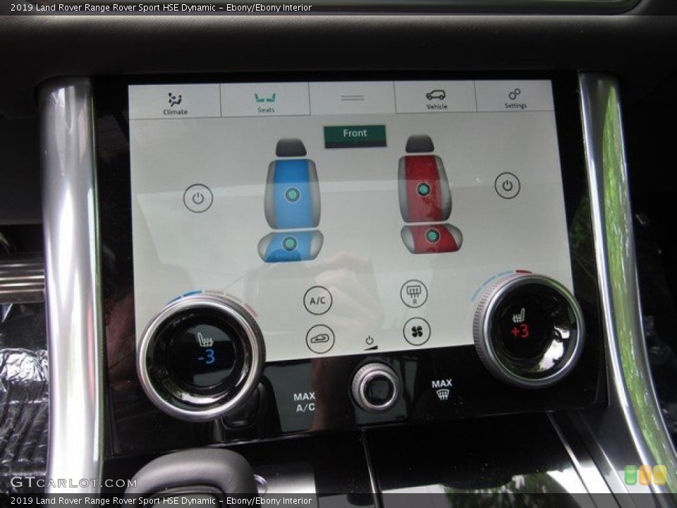 Ebony/Ebony Interior Controls for the 2019 Land Rover Range Rover Sport HSE Dynamic #132804410